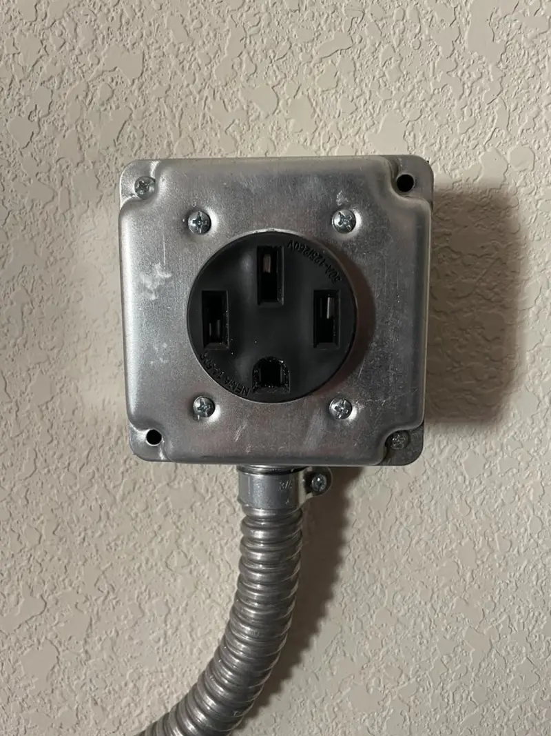 NEMA 14-50 outlet installed for Electrical Panel Upgrade in Soda Springs